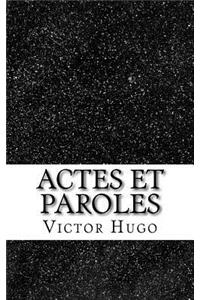 Actes Et Paroles