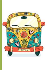 Peace Love Flowers Music Hippie Van