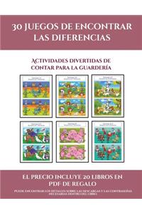 Actividades divertidas de contar para la guardería (30 juegos de encontrar las diferencias)