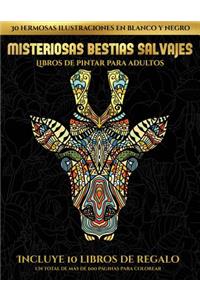 Libros de pintar para adultos (Misteriosas bestias salvajes)