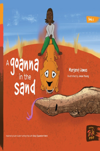 goanna in the sand