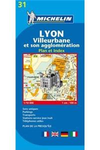 Lyon - Michelin City Plan 31
