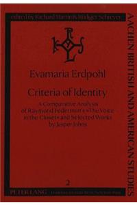 Criteria of Identity