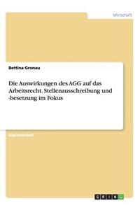 Die Auswirkungen Des Agg Auf Das Arbeitsrecht. Stellenausschreibung Und -Besetzung Im Fokus