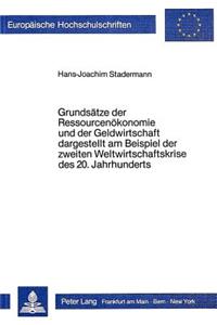 Grundsaetze der Ressourcenoekonomie und der Geldwirtschaft dargestellt am Beispiel der zweiten Weltwirtschaftskrise des 20. Jahrhunderts