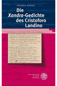 Die 'xandra'-Gedichte Des Cristoforo Landino