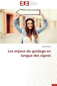 Les Enjeux Du Guidage En Langue Des Signes