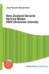 New Zealand General Service Medal 2002 (Solomon Islands)
