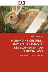 Patrimoine Culturel Immatériel Dans Le Développement Du Burkina Faso