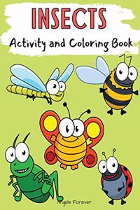 Insects Activity and Coloring Book
