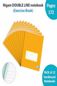 SHETH Double Line 172 Pages A5 size (18 cm X 24 cm) Notebooks for Kids (Pack of 12) [Paperback] SHETH
