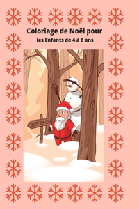 Coloriage de Noël pour les Enfants de 4 à 8 ans