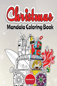 Christmas Mandala Coloring Book for adults