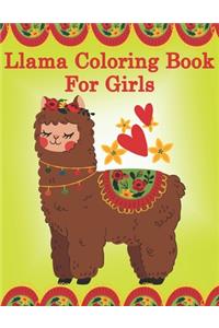 llama coloring books for girls