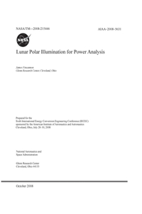 Lunar Polar Illumination for Power Analysis