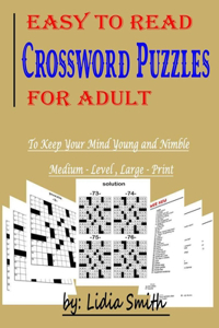 Easy to Read Crossword Puzzles for Adult