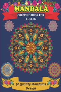 Mandala Coloring Book For Adults 50 Quality Mandalas Design