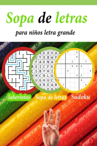 Sopa de letras para niños letra grande