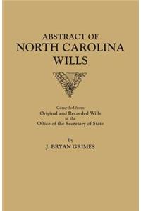 Abstract of North Carolina Wills [16363-1760]