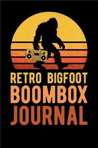 Retro Bigfoot Boombox Journal