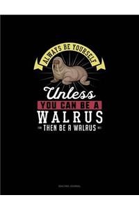 Always Be Yourself Unless You Can Be A Walrus Then Be A Walrus