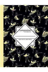 Composition Notebook Wide Ruled Lined Paper