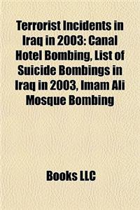 Terrorist Incidents in Iraq in 2003