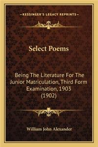 Select Poems