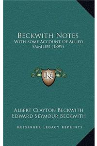 Beckwith Notes