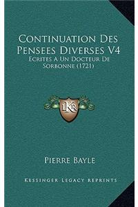 Continuation Des Pensees Diverses V4