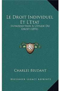 Le Droit Individuel Et L'Etat