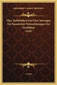 Uber Tastblindheit Und Uber Storungen Der Raumlichen Wahrnehmungen Der Sensibilitat (1916)