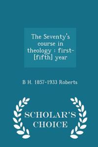 The Seventy's Course in Theology