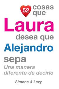52 Cosas Que Laura Desea Que Alejandro Sepa