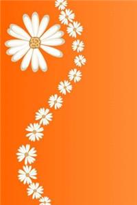 Mind Blowing Orange Flower Pattern Journal