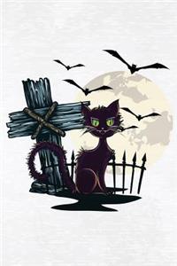 Graveyard Bats & Cat Notebook