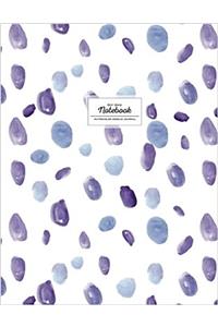 Dot Grid Notebook - Watercolor Doodle Journal: Purple and White, Dotted (Watercolor Notebook)