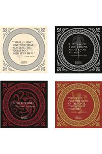 Game of Thrones Quotes Coaster Set