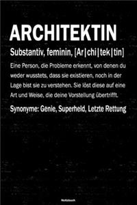 Architektin Notizbuch