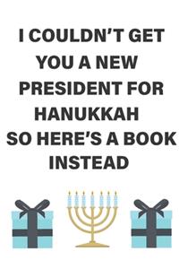 Funny Hanukkah Notebook/Journal - Donald Trump - Jewish Holiday - Humor Hanukkah Gift