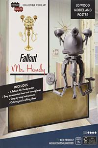 IncrediBuilds: Fallout: Mr. Handy 3D Wood Model and Poster