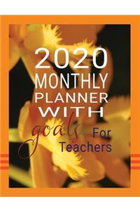 2020 Monthly Planner with Goals For Teachers