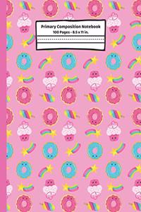 Donuts Primary Composition Notebook