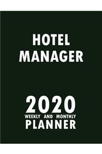 Hotel Manager 2020 Weekly and Monthly Planner