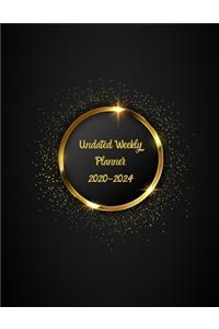 Undated Weekly Planner 2020-2024
