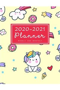 2020-2021 Weekly And Monthly Planner