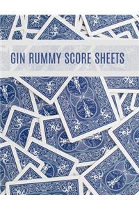 Gin Rummy Score Sheets