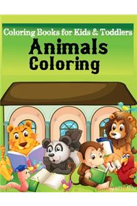 Coloring Books for Kids & Toddlers Animals coloring