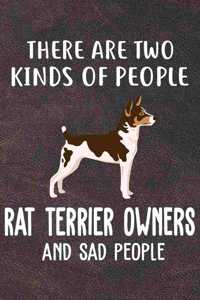 There Are Two Kinds Of People Rat Terrier Owners And Sad People Notebook Journal