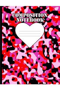 Pink Camo Composition Notebook